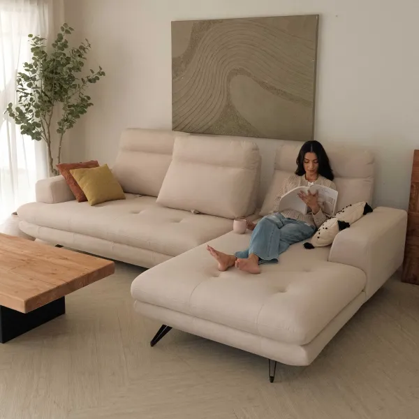 Mason Left Sectional Sofa With Adjustable Back
