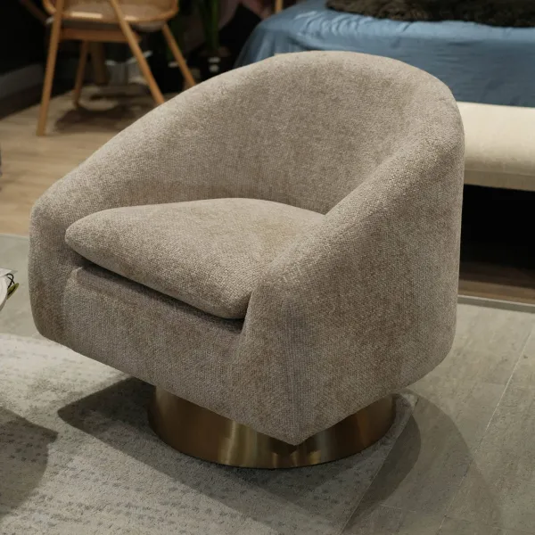 Natalie Sand Beige Lounge Chair