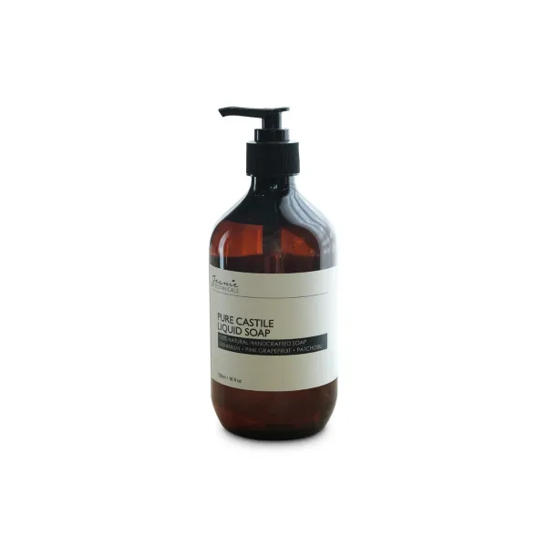 Jeanie Botanicals Liquid Castile Soap 500ml (Geranium/Grapefruit/Patchouli)