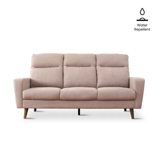 Riko Light Brown 3 Seater Sofa