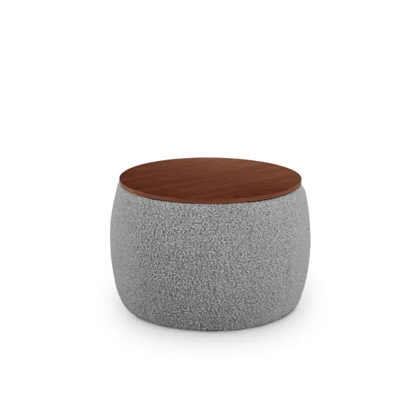 Rony Cloud Grey Storage Pouf / Coffee Table