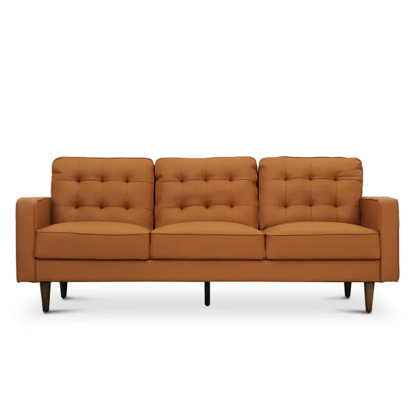 Jane Persimmon Mid-Century 3 Seater Sofa