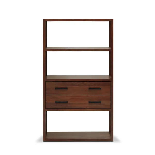 Justin Tall Shelf Divider with 2 Drawers