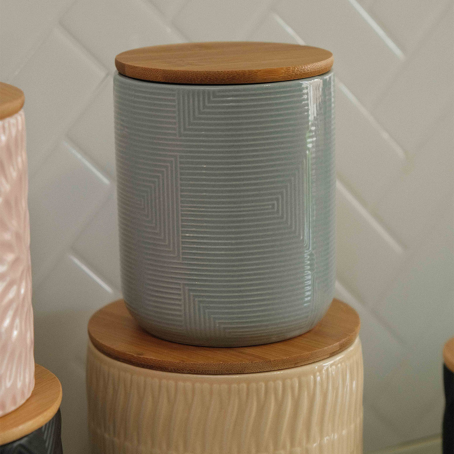 Lana Lines Blue Small Canister