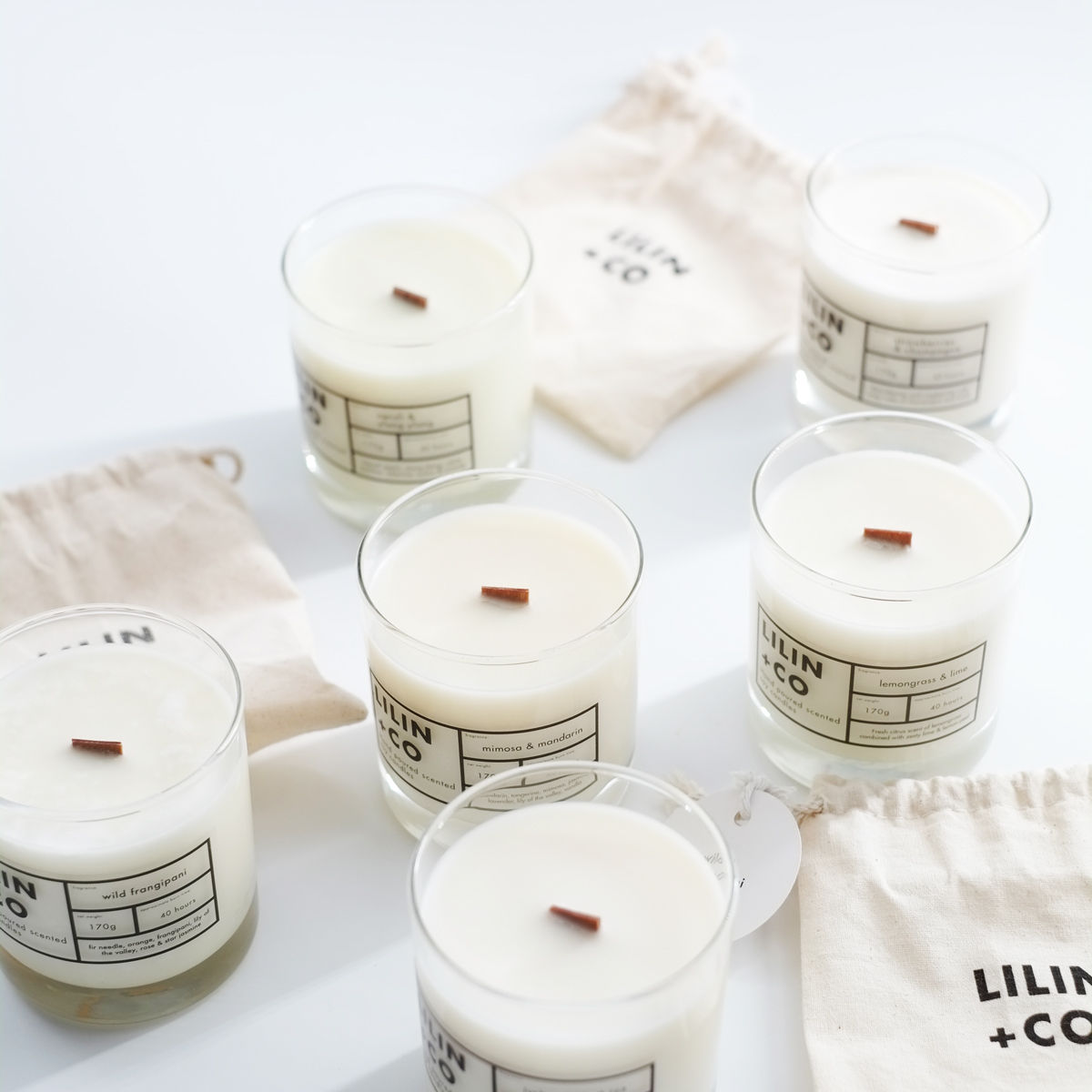 Lilin+Co Lime & Lemongrass Scented Candle