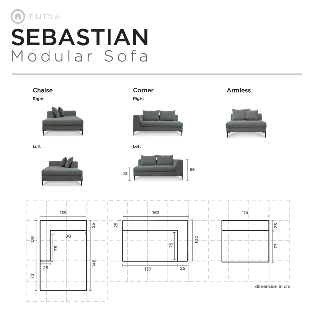 Sebastian Left Sectional Sofa