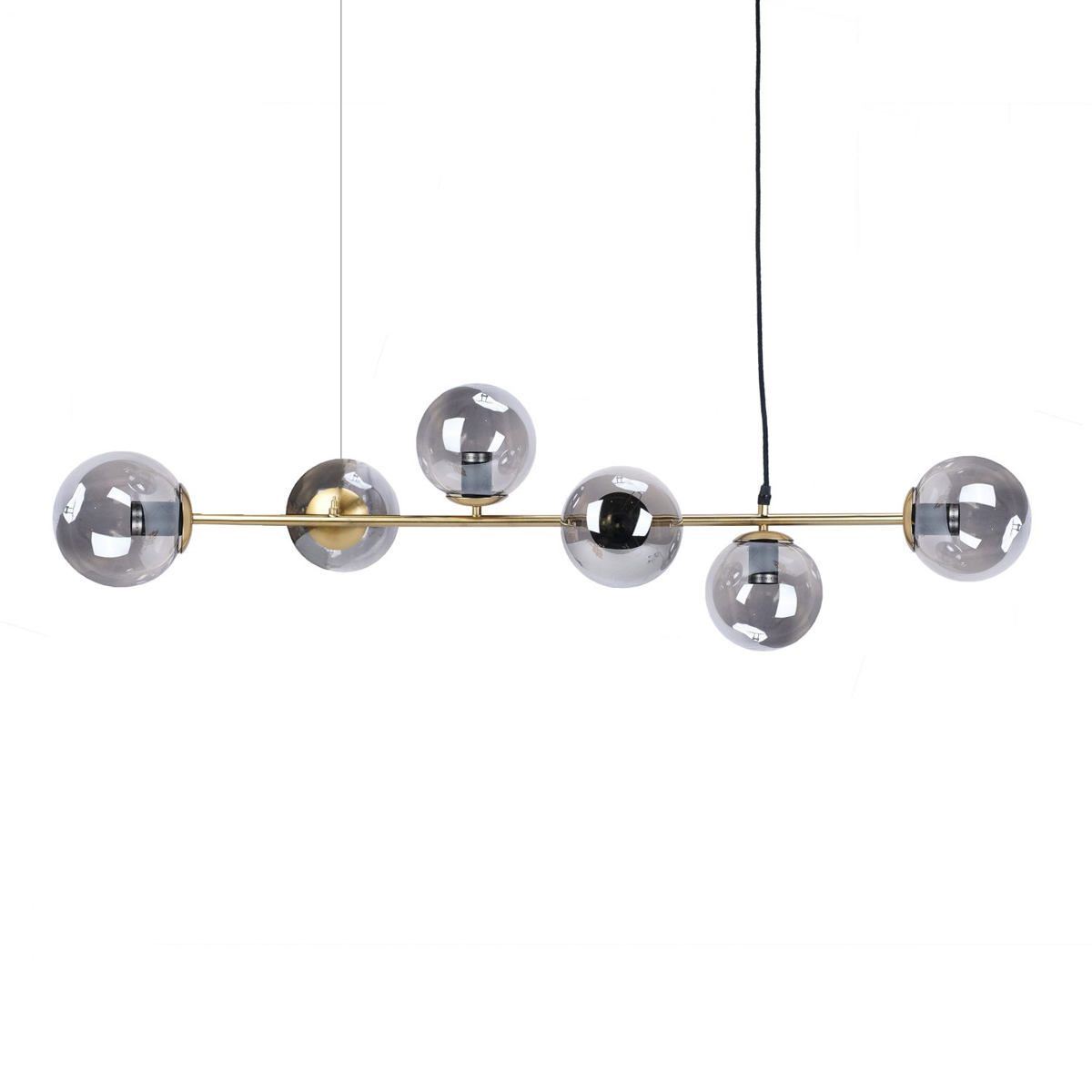 Ilona Antique Brass Glass Pendant Lamp