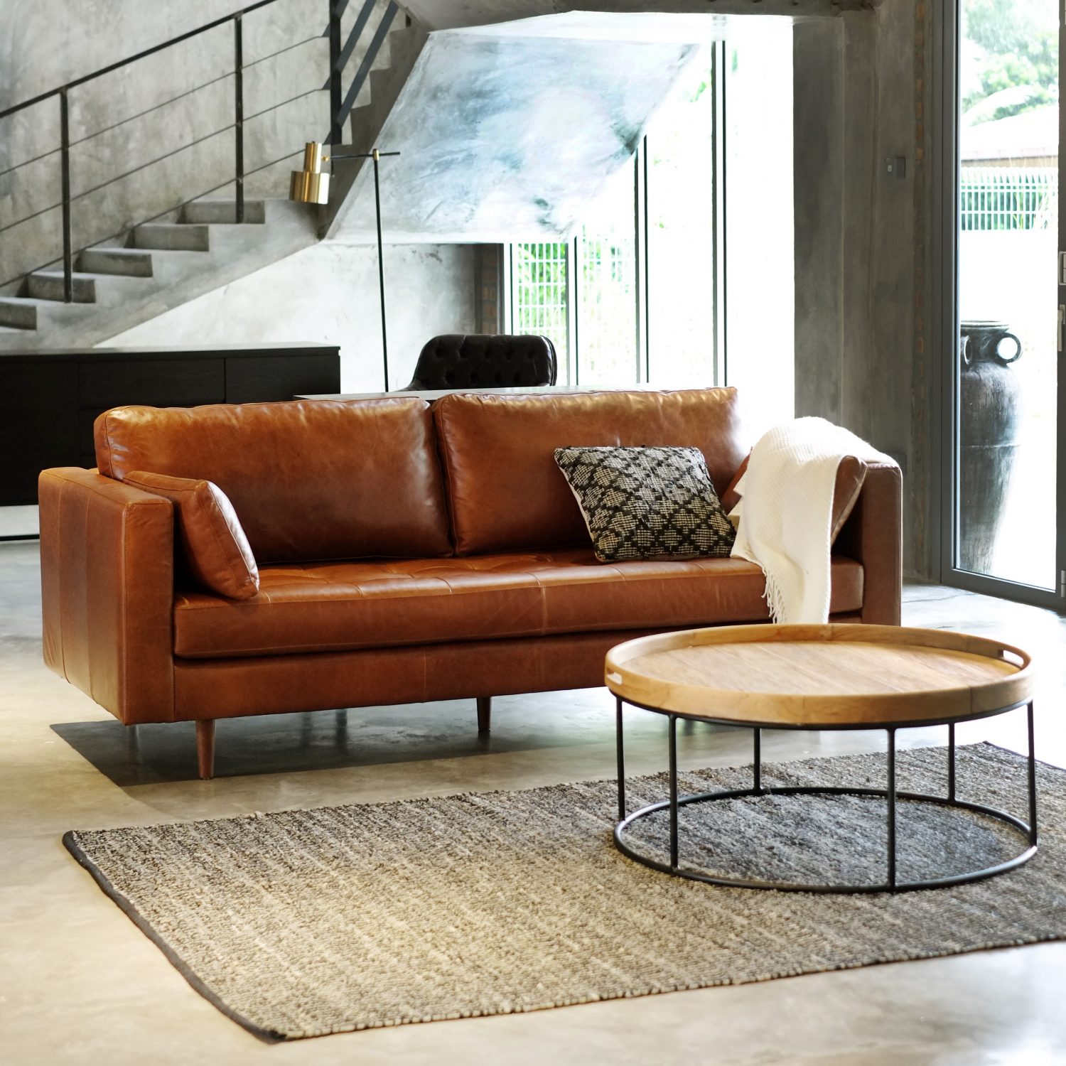 Arthur 3 Seater Sofa Vintage Leather