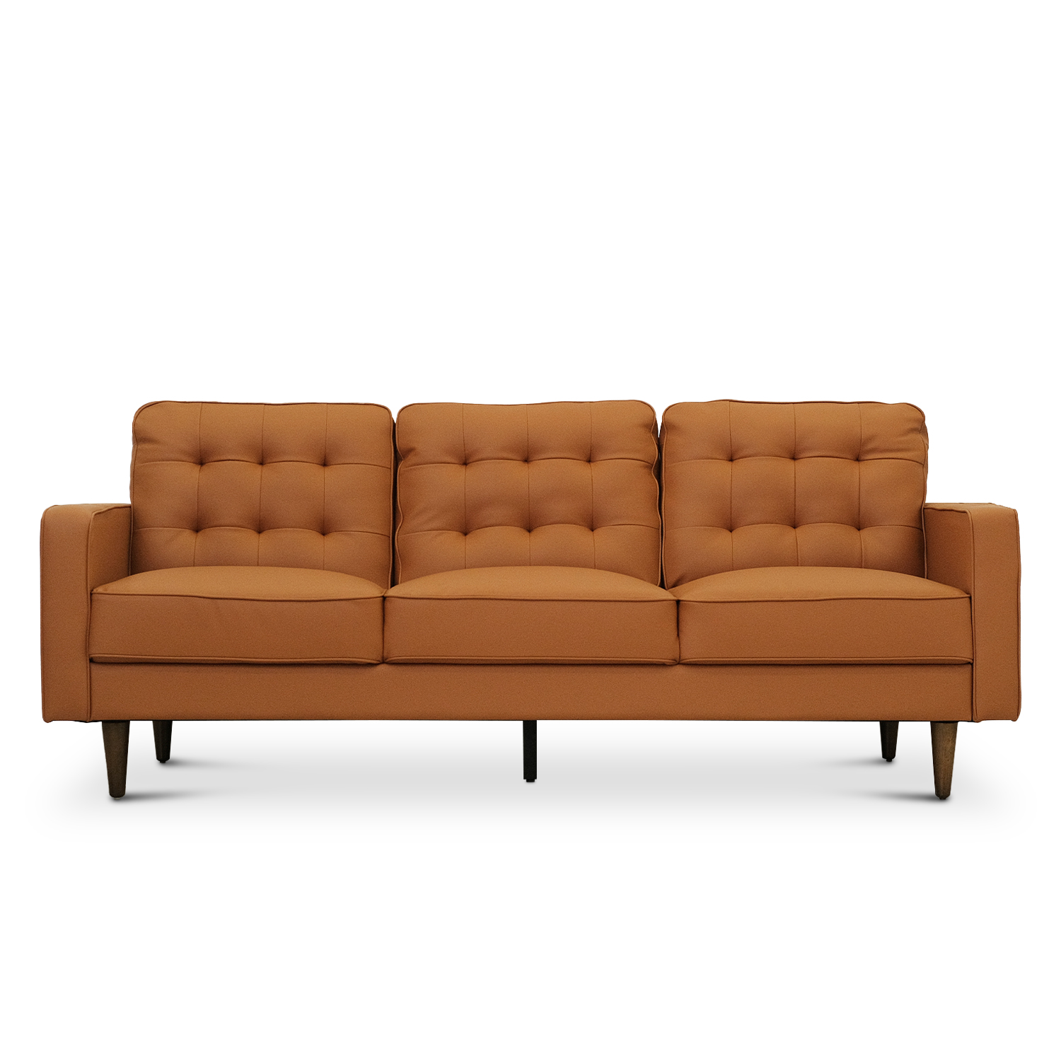Jane Persimmon Mid-Century 3 Seater Sofa