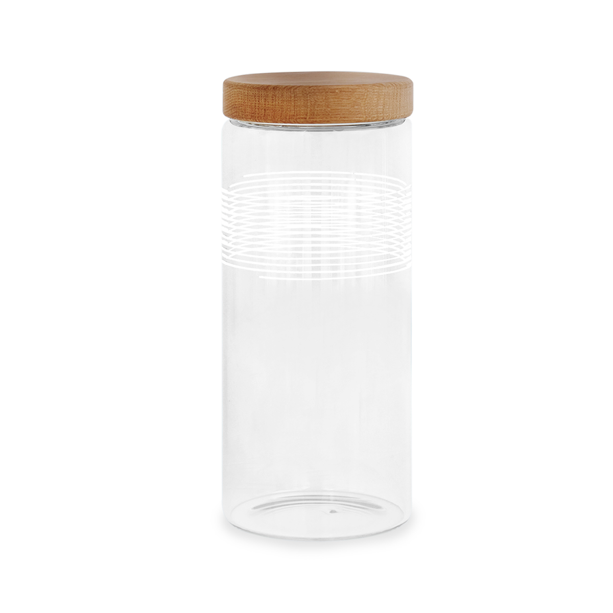 Bennett Storage Jar with Oak Lid - L