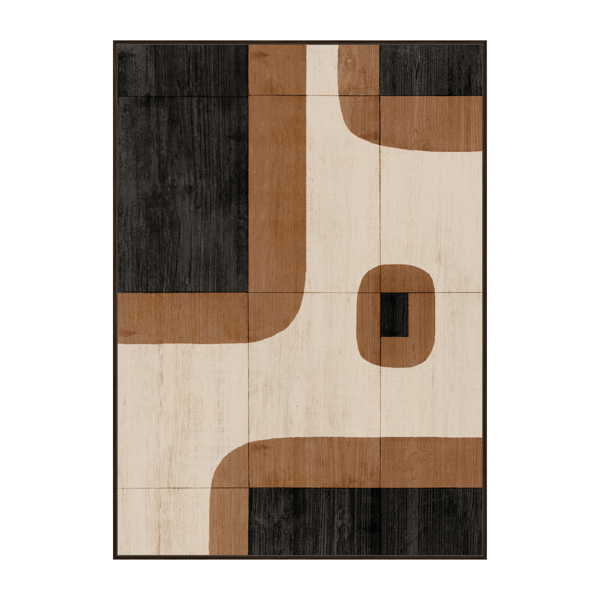 Framed Canvas 100X140cm Velvet - Paved