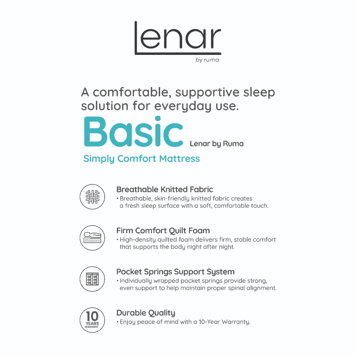 Lenar Basic Single Mattress