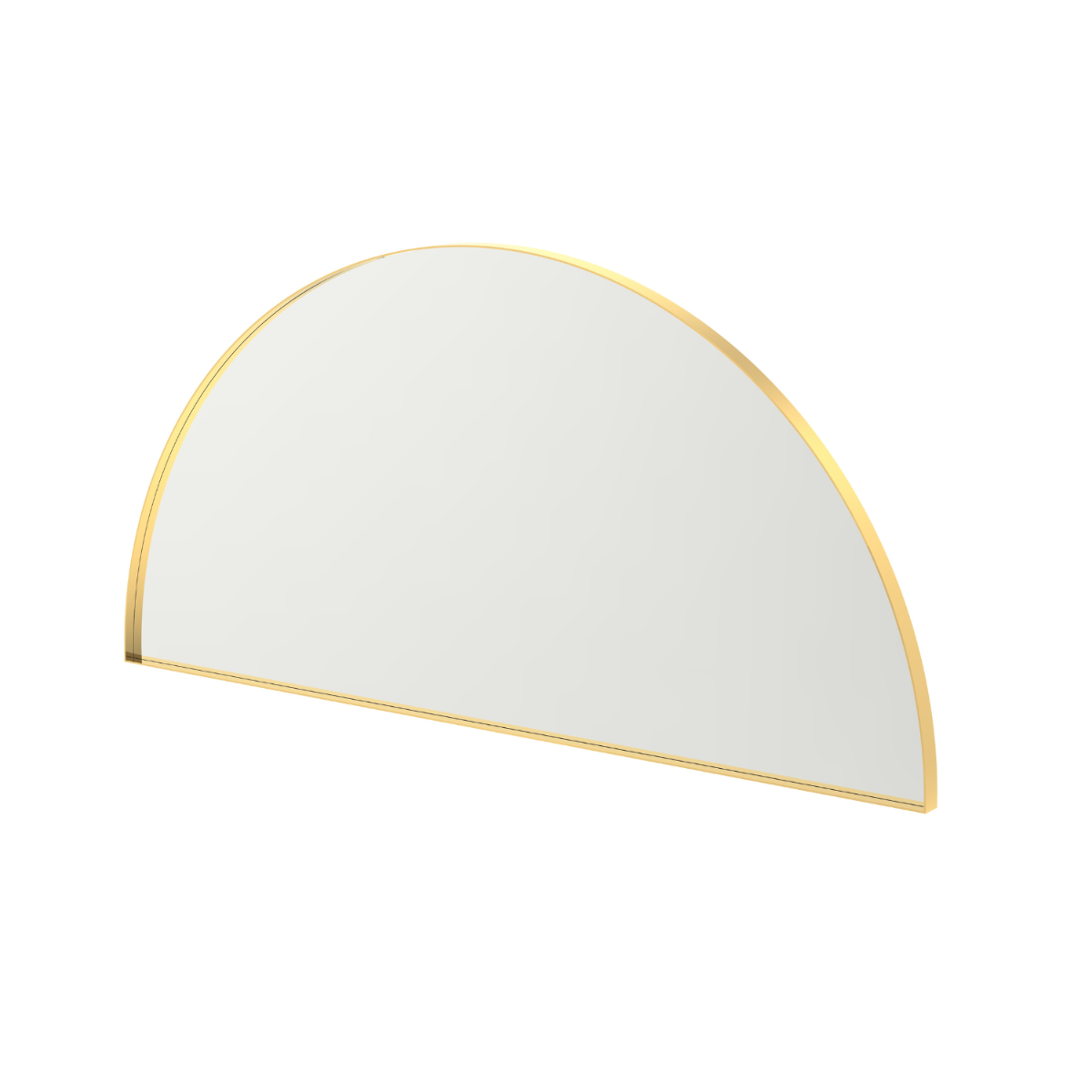 Oyna Brass Half Moon Mirror