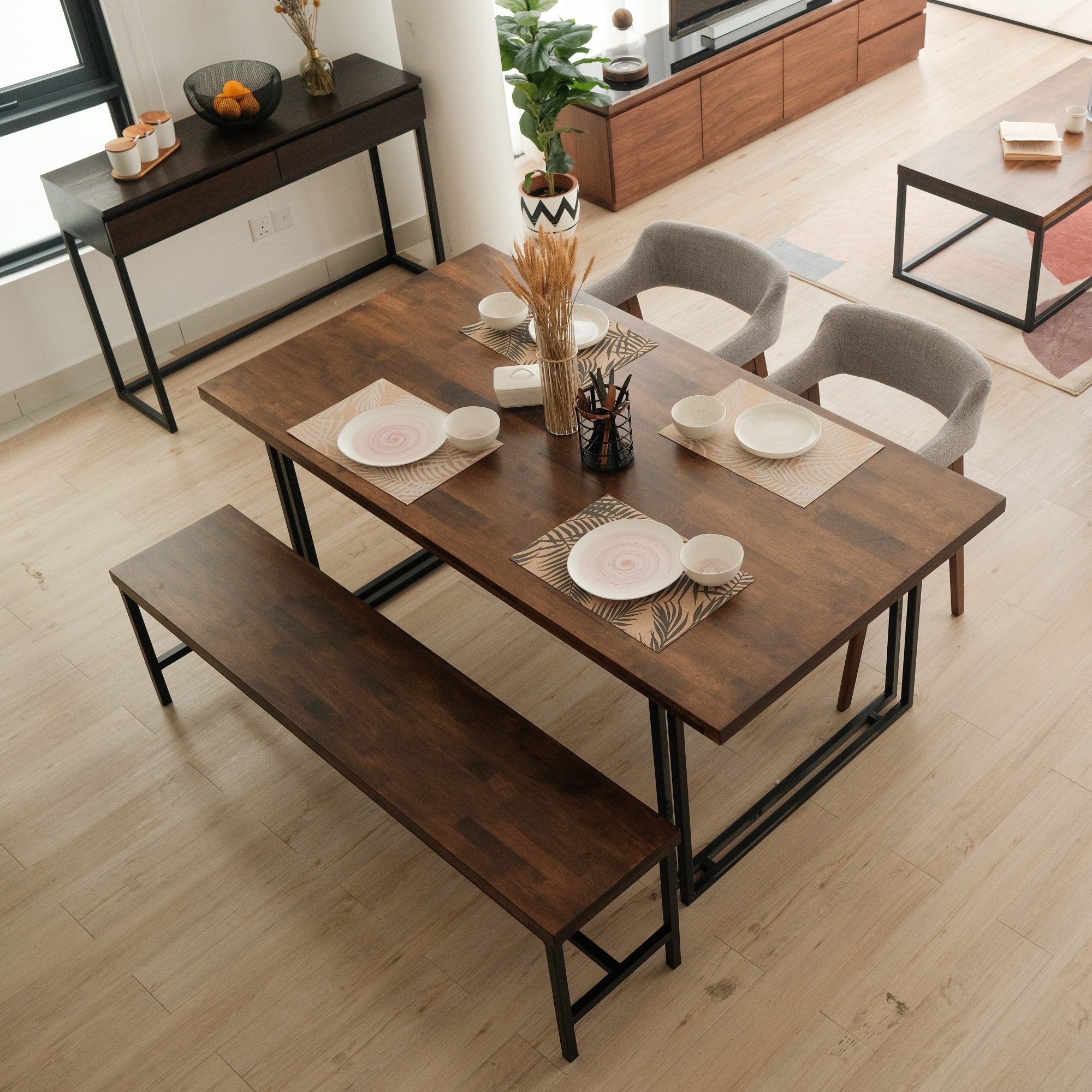 Trevor Industrial Dining Table 180cm