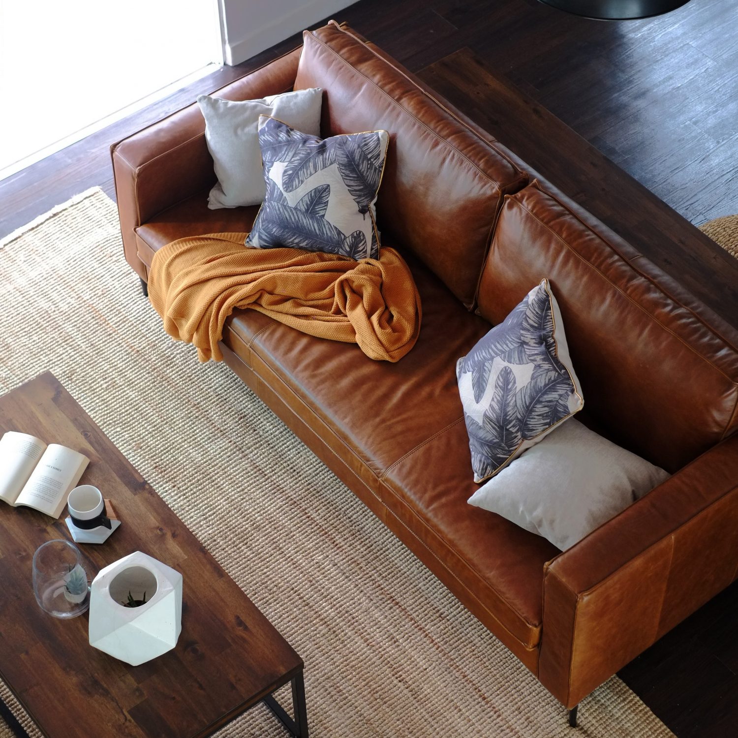 Westfield 3 Seater Vintage Leather Sofa