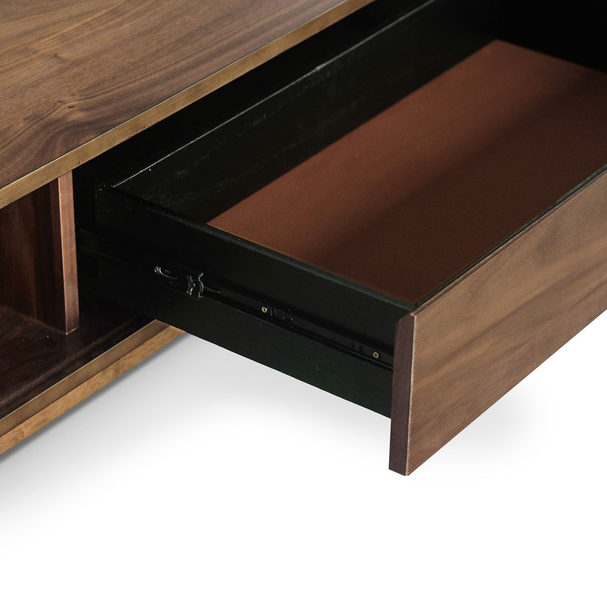 Tyler Ebony Low TV Cabinet 180cm