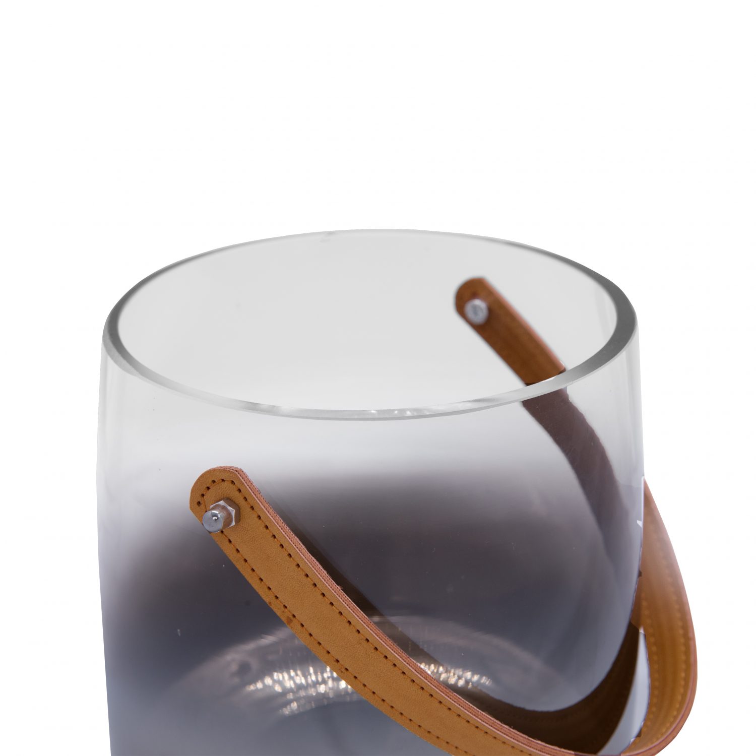 Willo Nickel Bucket with Brown Leather