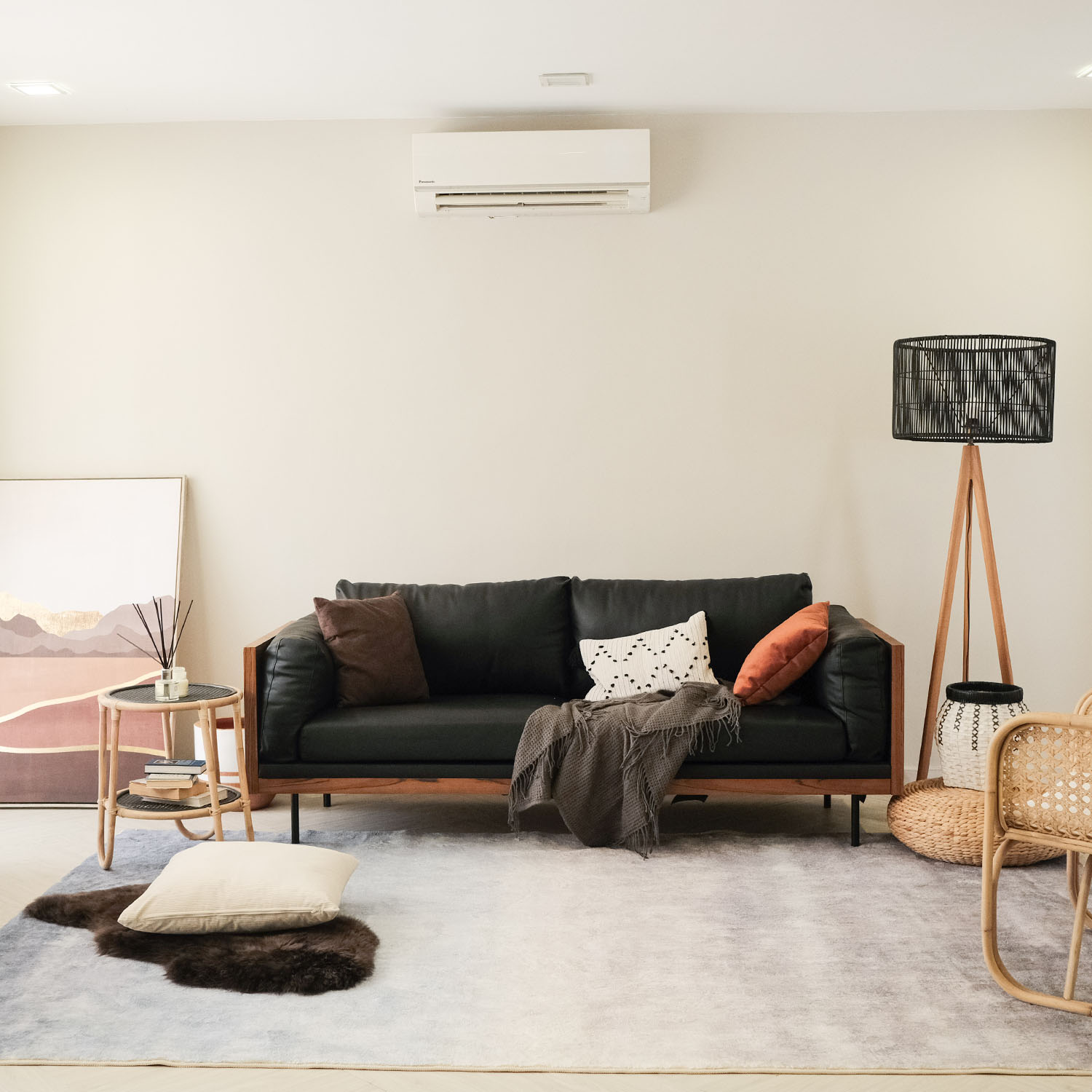 Matthias Ebony 3 Seater Sofa
