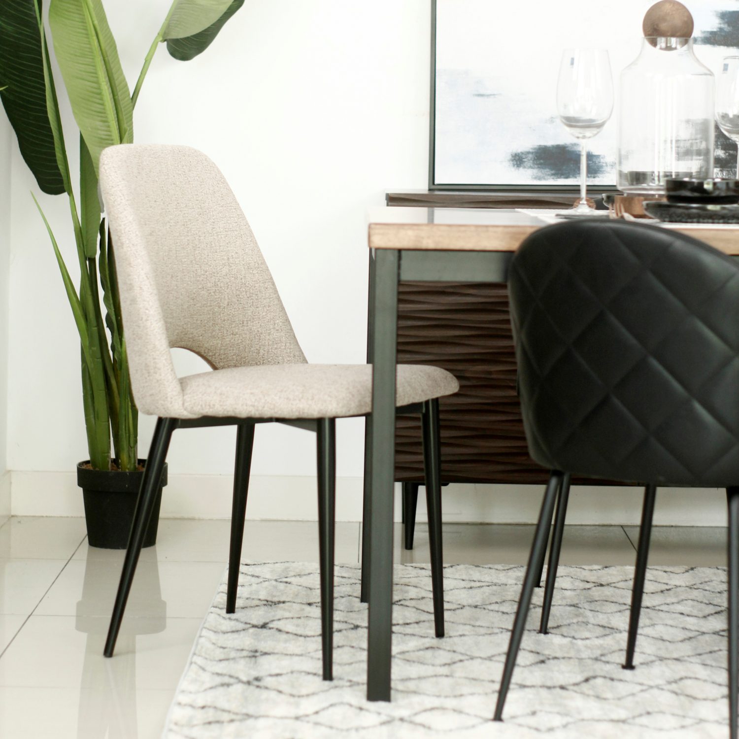 Mia Oatmeal Dining Chair