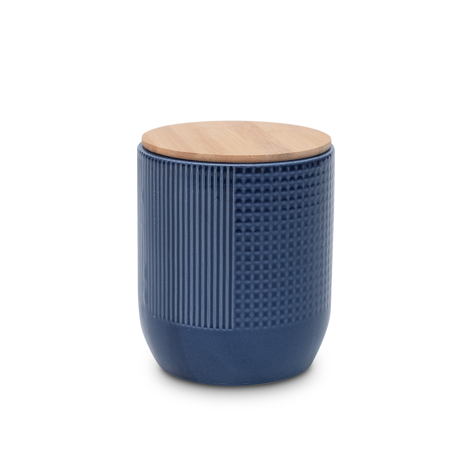 Lana Waffle Navy Large Canister