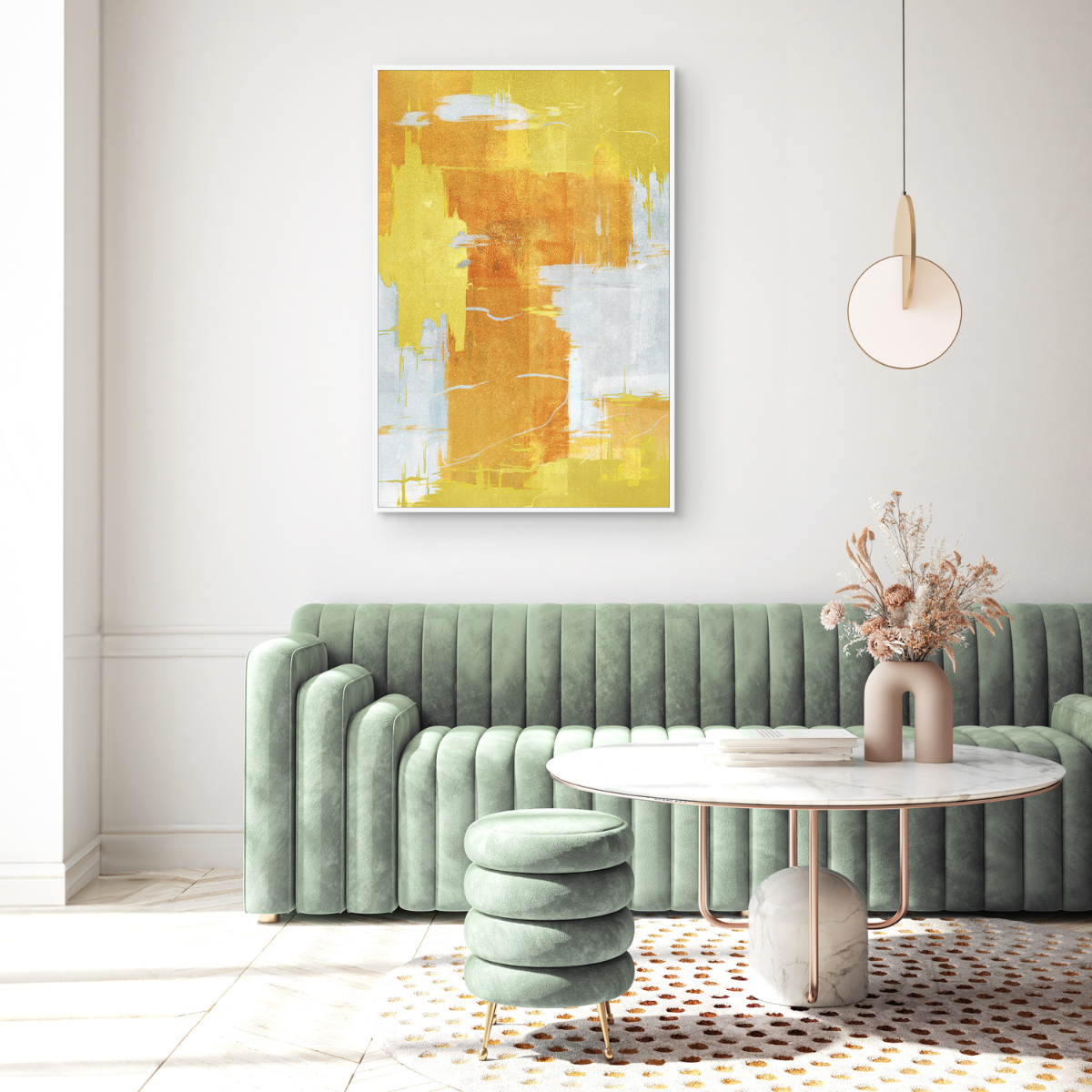 Framed Canvas 60x90cm - Golden Horizon
