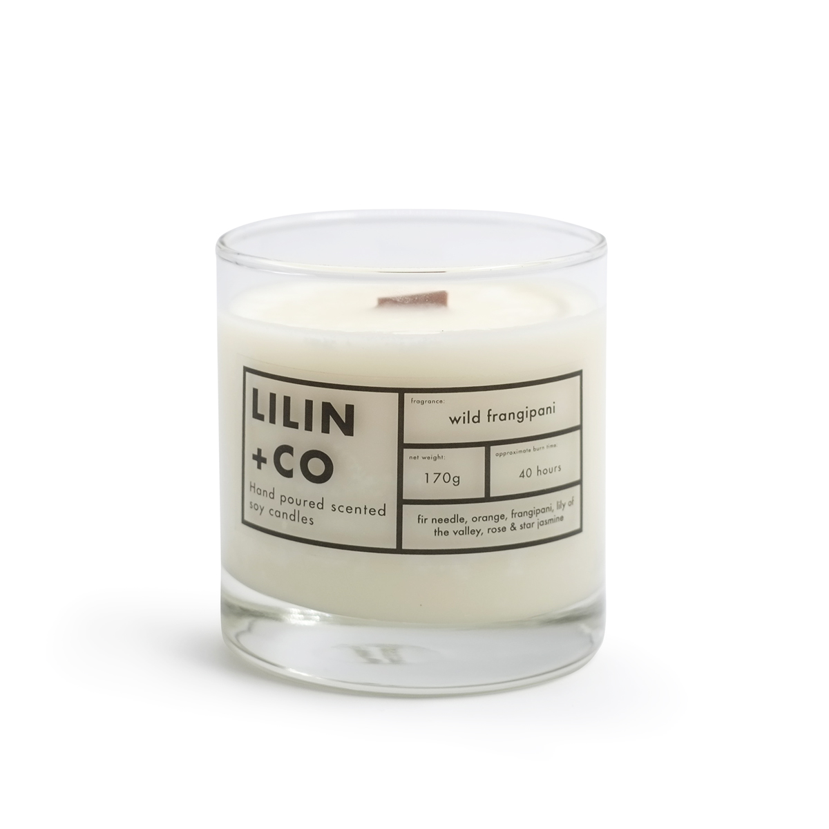 Lilin+Co Wild Frangipani Scented Candle