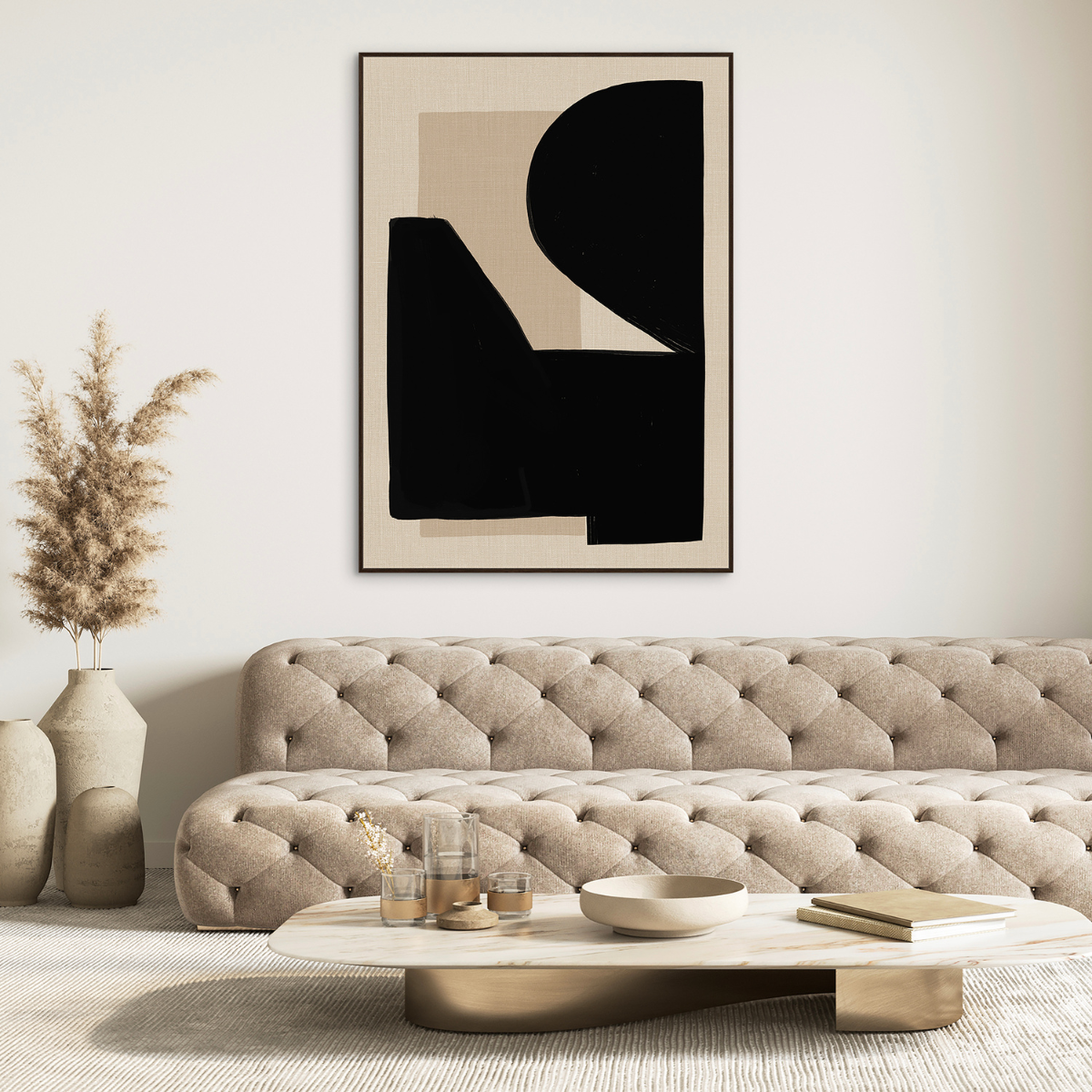 Framed Canvas 100X140cm - Earthbound Elegance