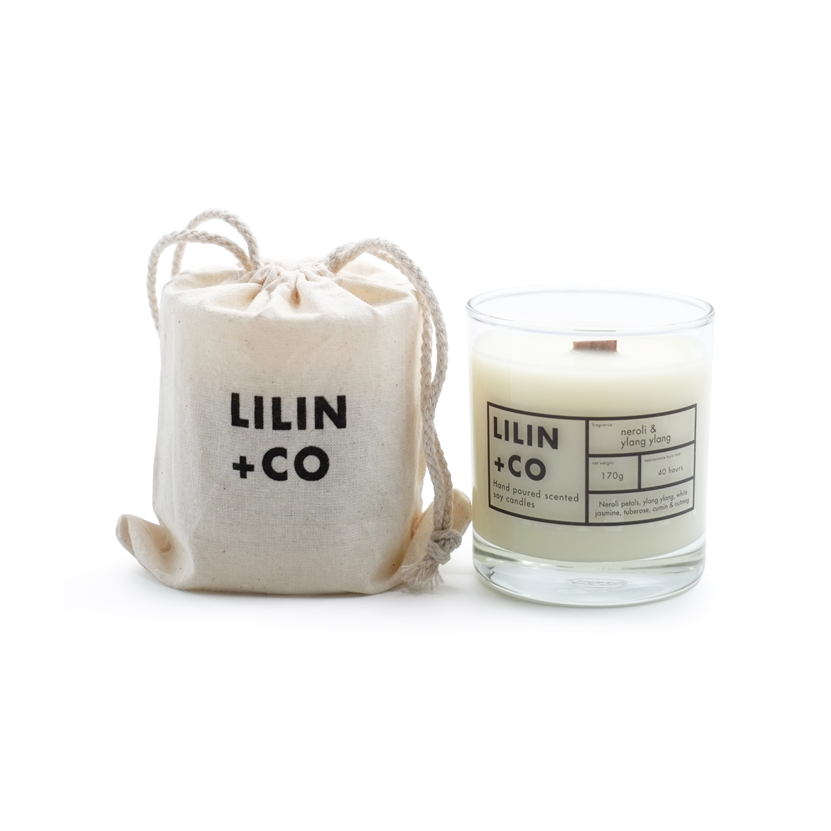 Lilin+Co Neroli & Ylang Ylang Scented Candle