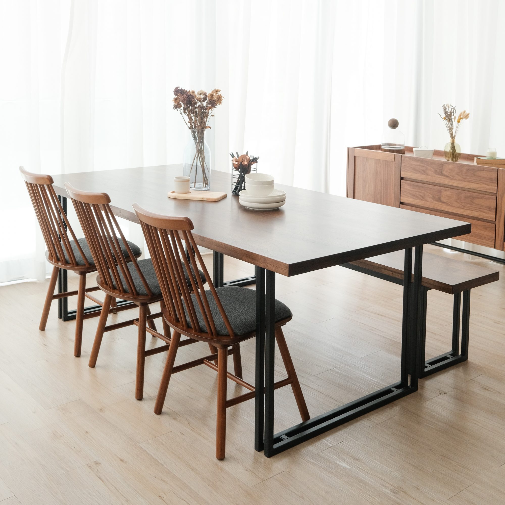 Trevor Industrial Dining Table 210cm