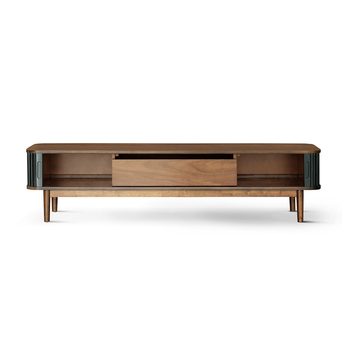 Tyler Ebony Low TV Cabinet 180cm
