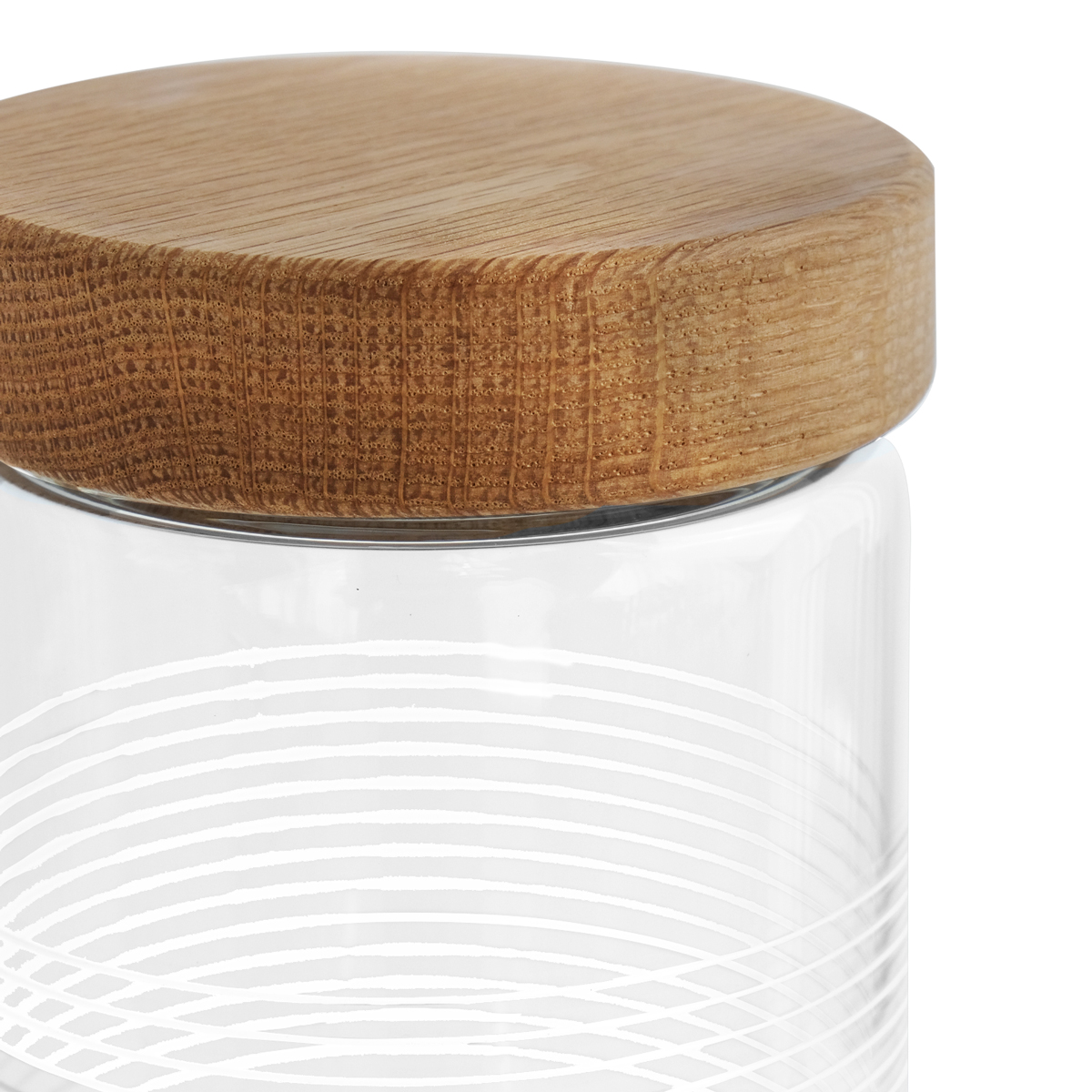 Bennett Storage Jar with Oak Lid - L