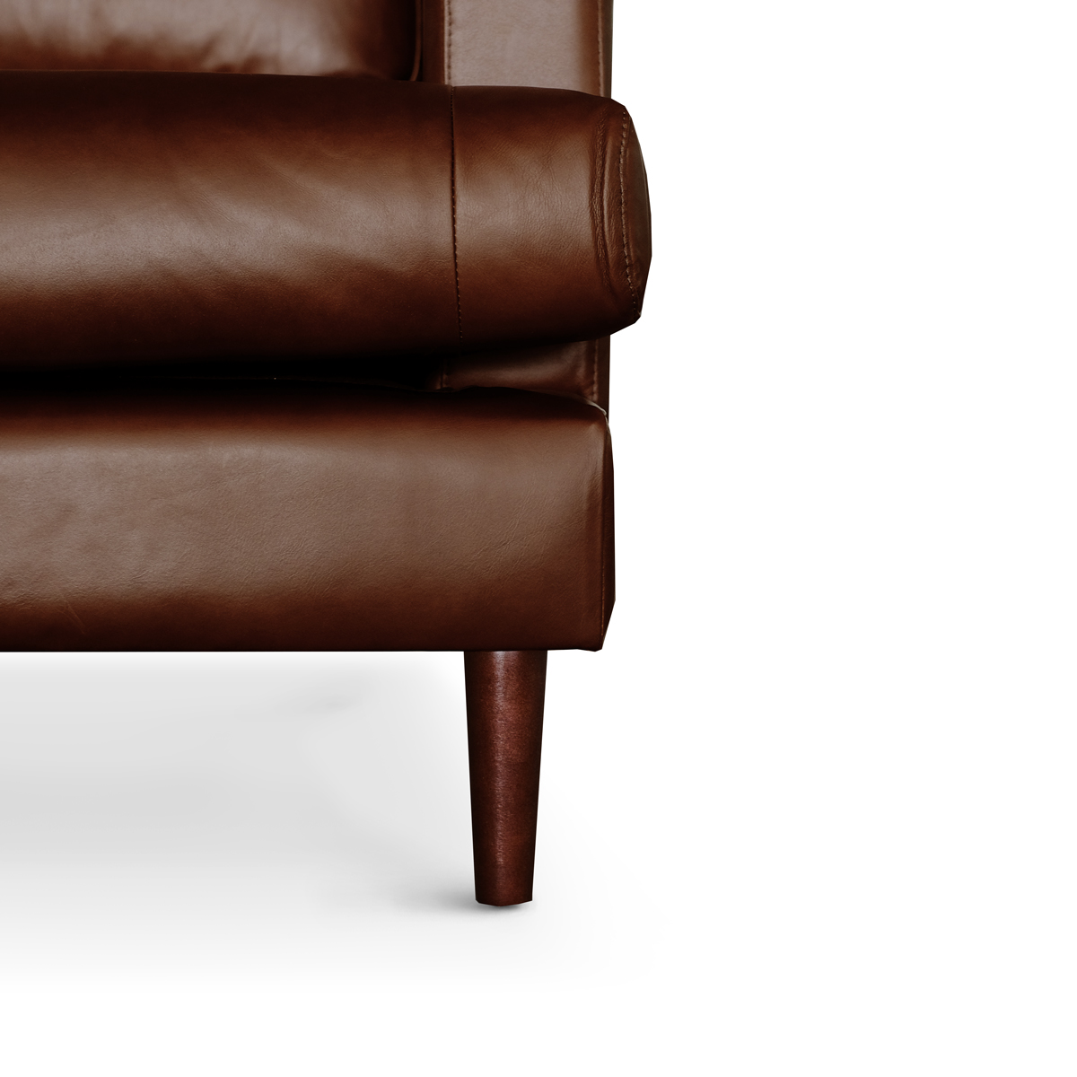 Jarred Vintage Leather 1 Seater Sofa