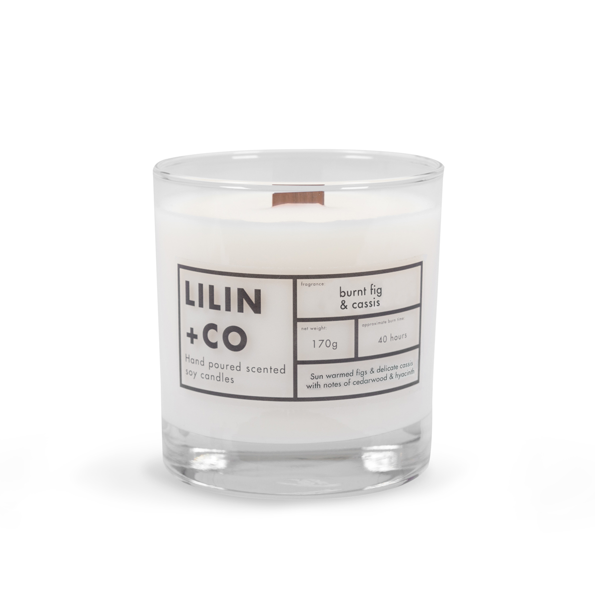 Lilin+Co Burnt Fig & Cassis Scented Candle