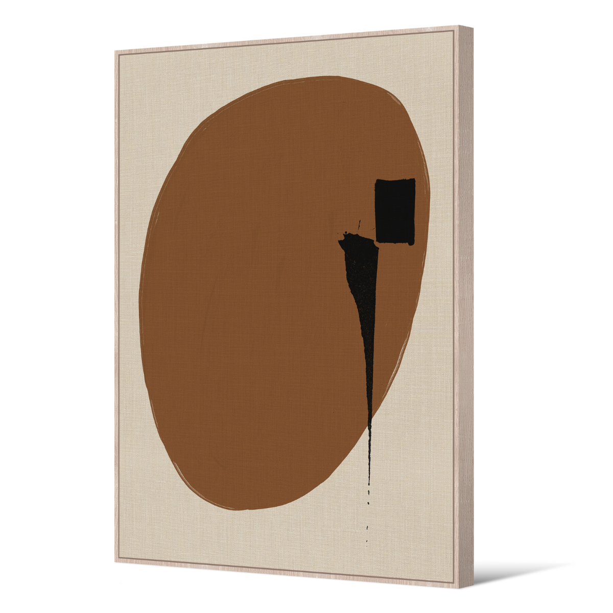 Framed Canvas 80X120cm - Neutral Brown