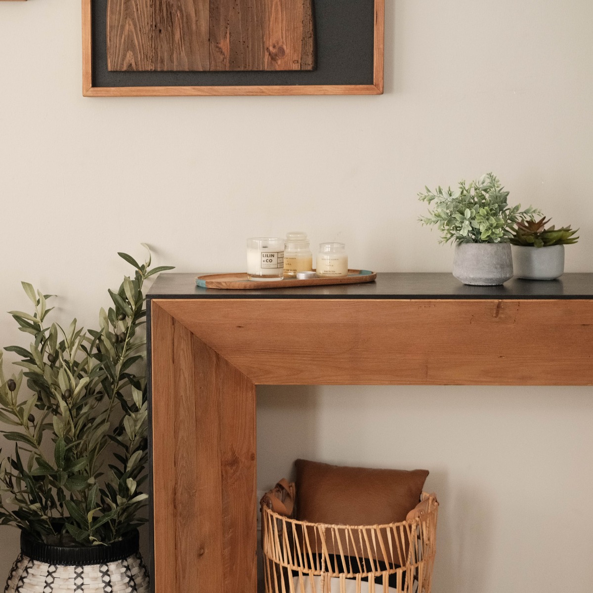 Rane Modern Rustic Console Table