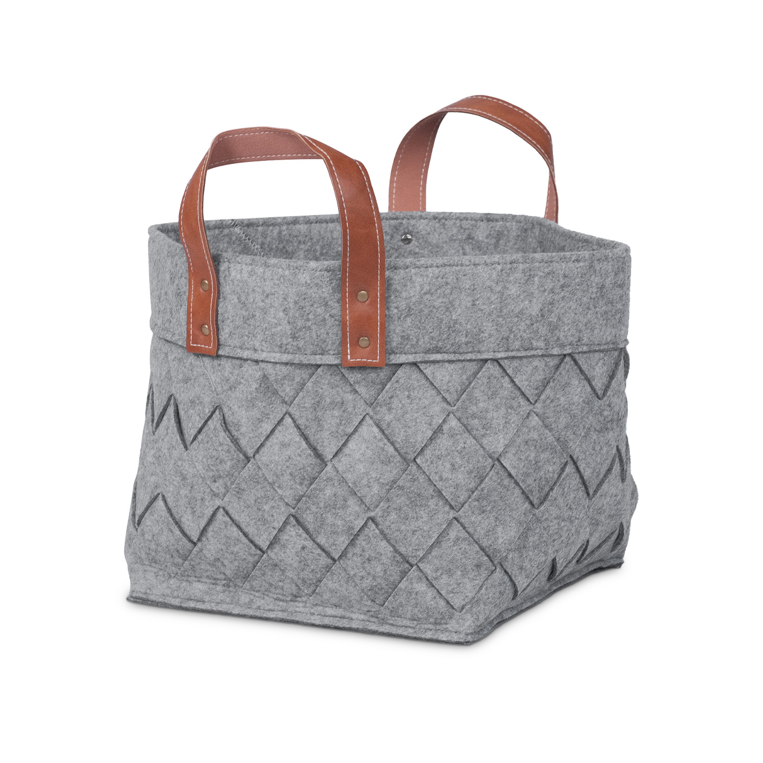 Hagen Grey Felt Basket