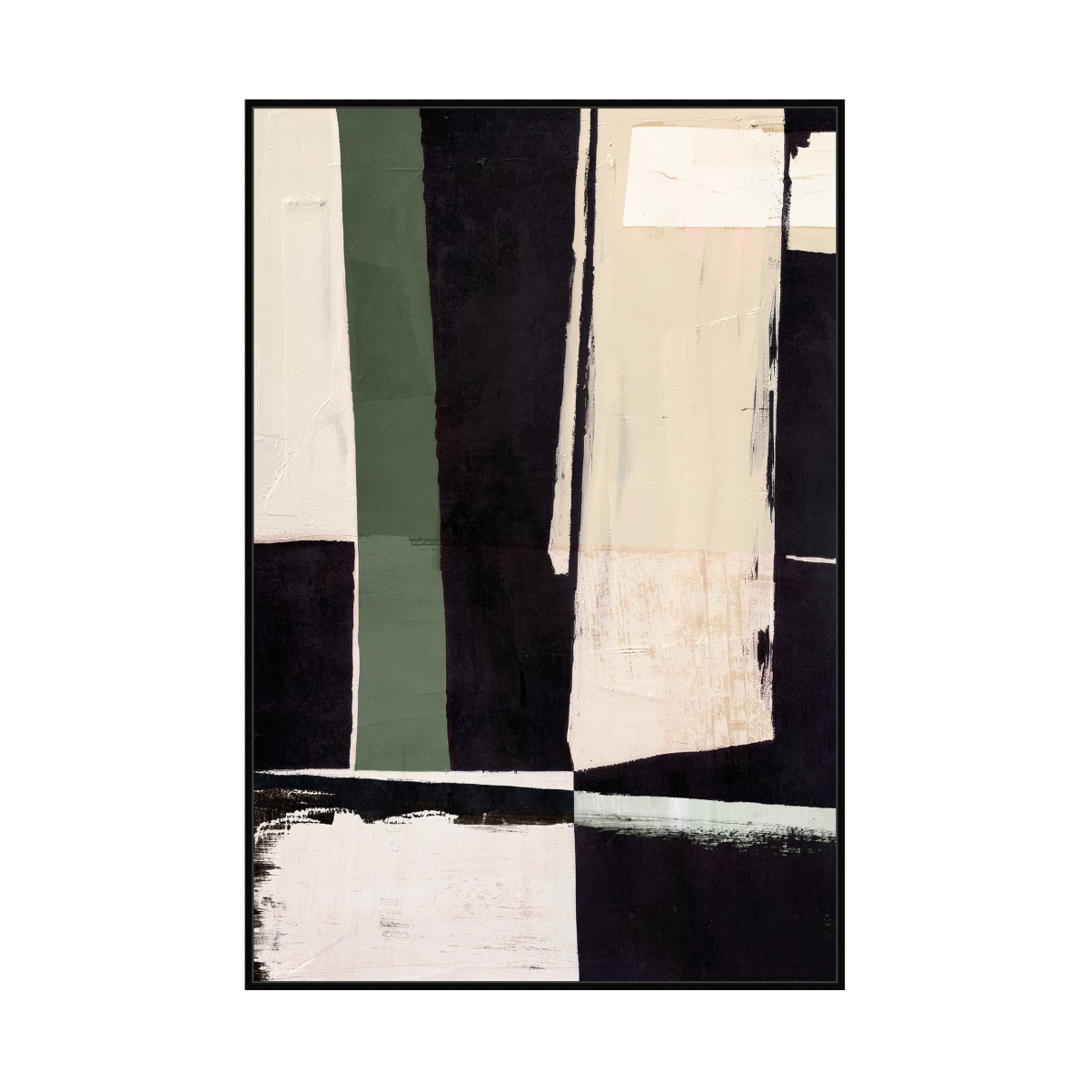 Framed Canvas 80X120cm - Monolithic Echoes