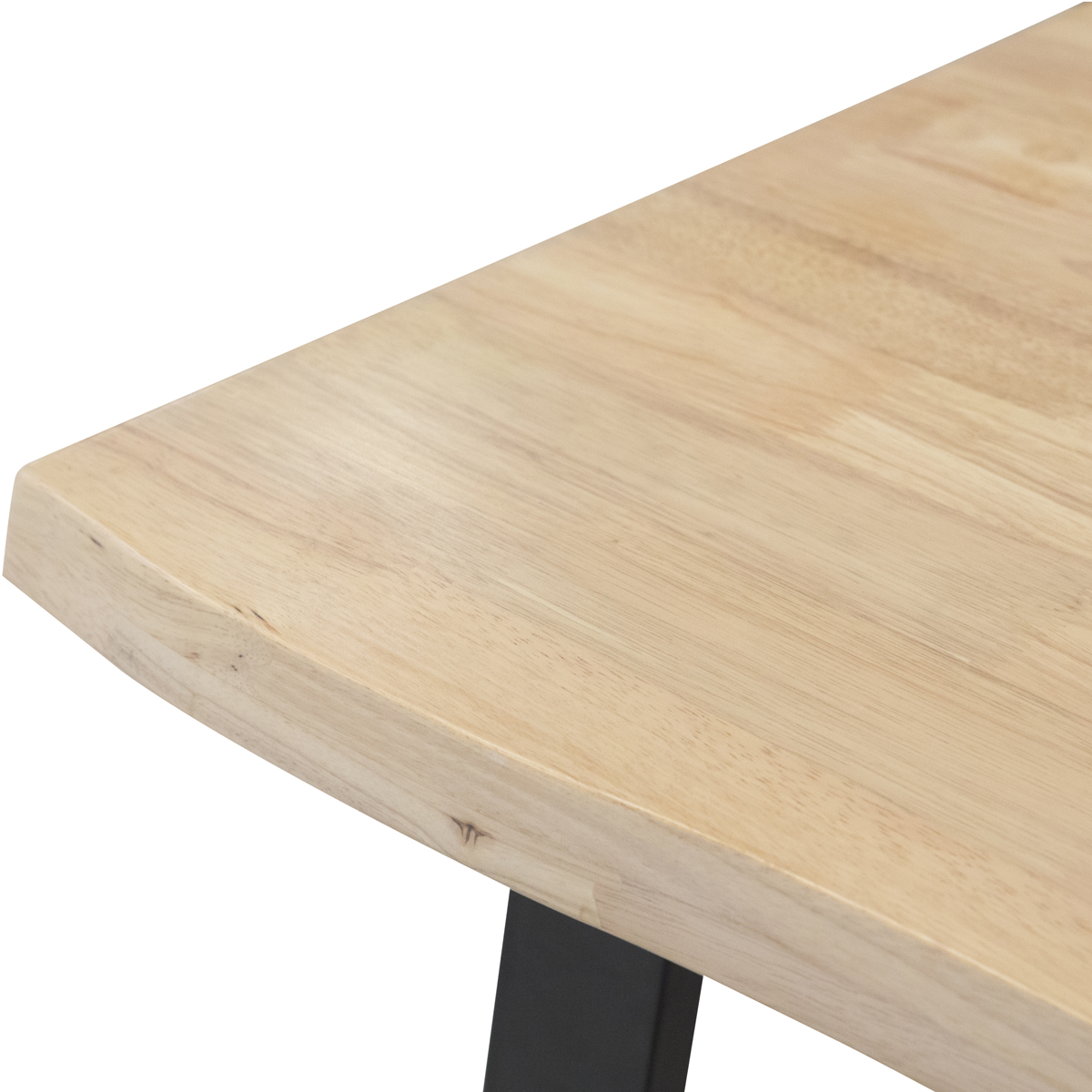 Fletcher Washed Oak Faux Live Edge Dining Table 240cm