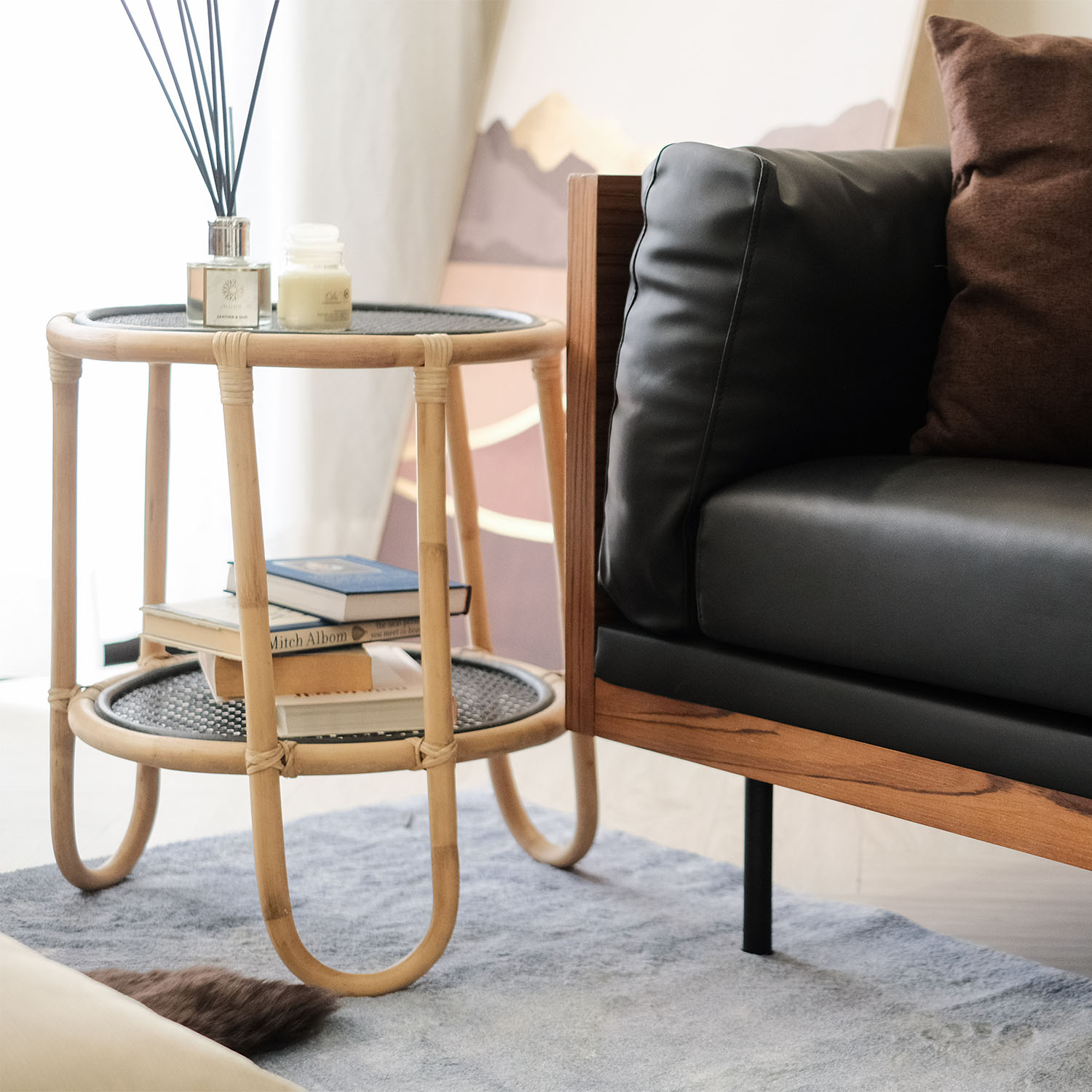 Matthias Ebony 3 Seater Sofa