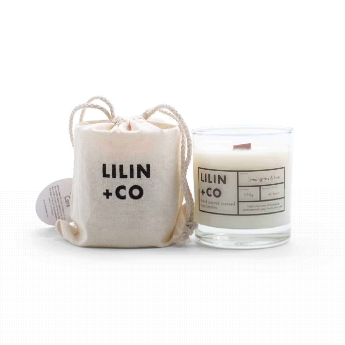Lilin+Co Lime & Lemongrass Scented Candle