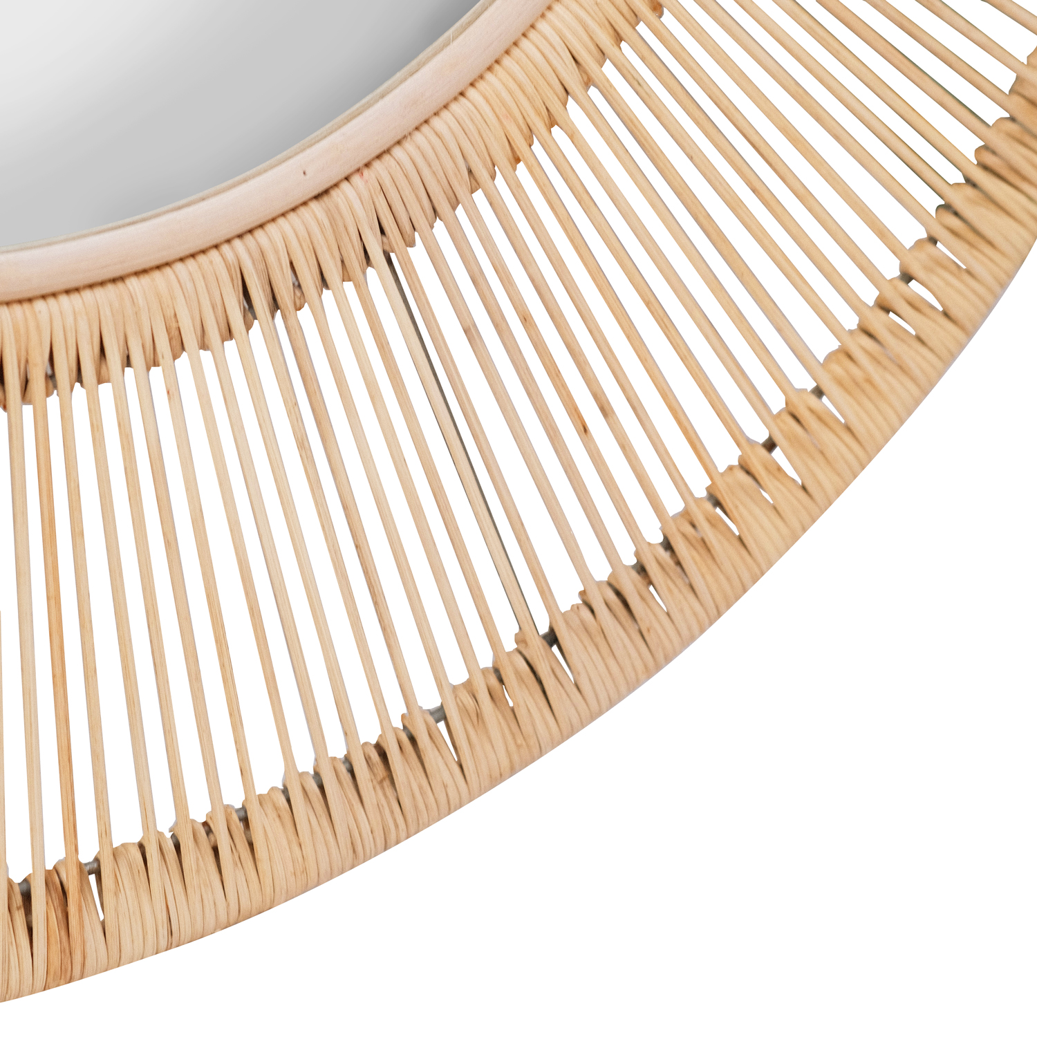 Focal Rattan Round Mirror