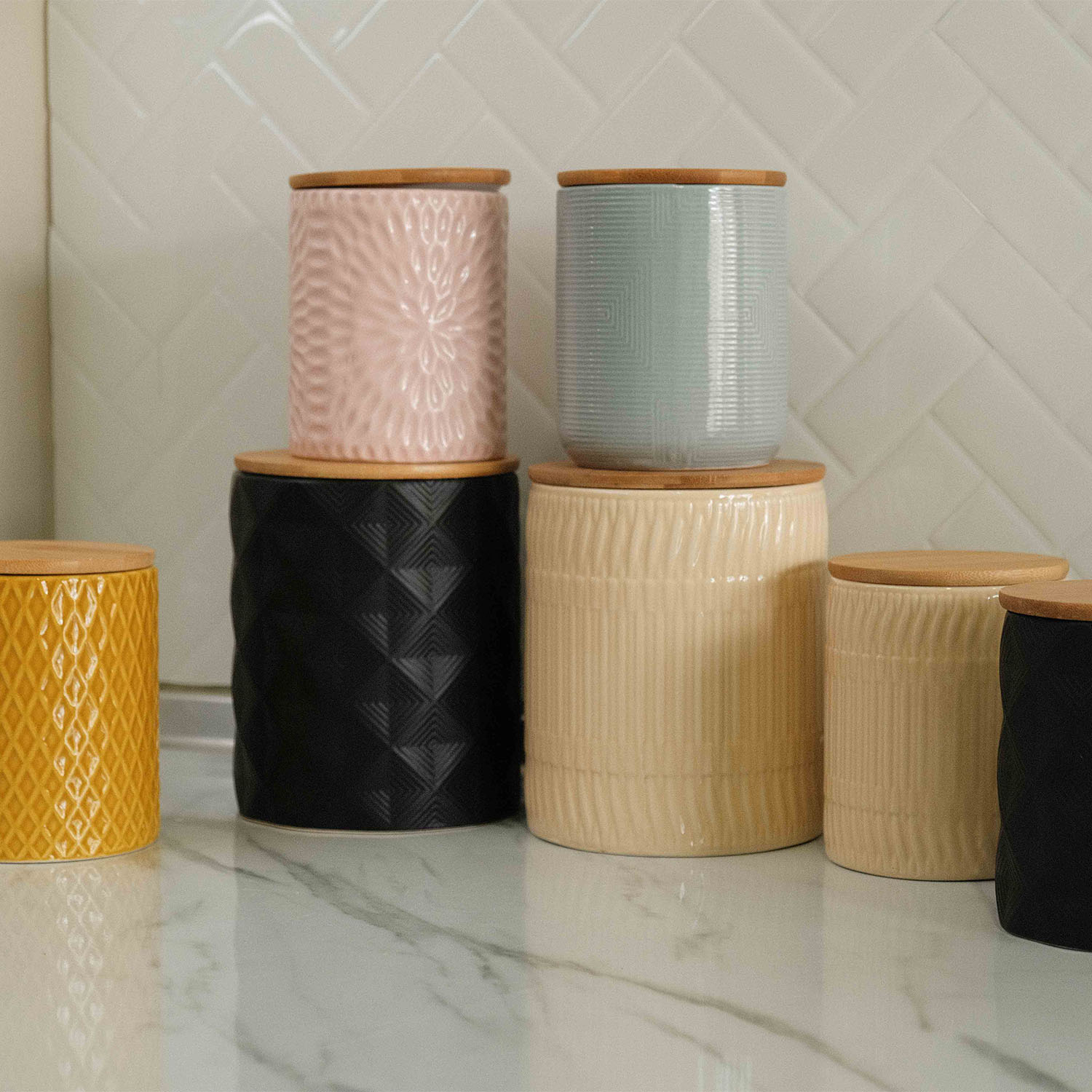 Lana Lines Blue Small Canister