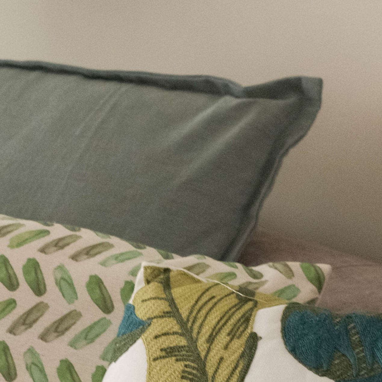Shamaine Flange Spearmint Cushion 60x60