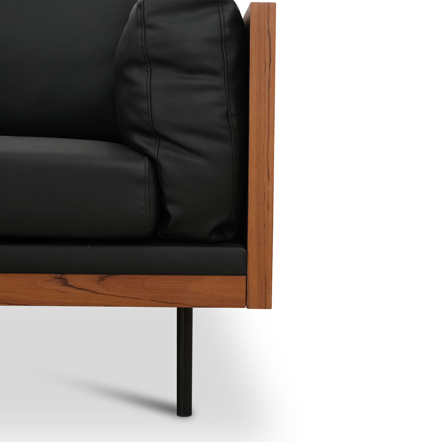 Matthias Ebony 3 Seater Sofa