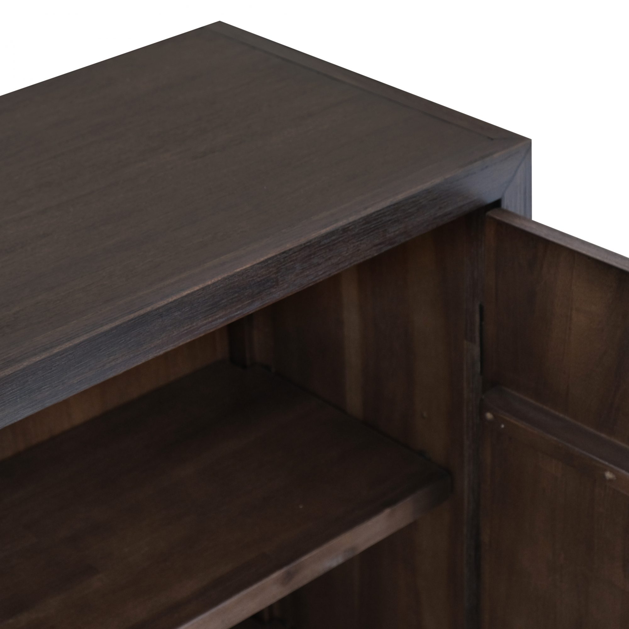 Ming Coffee Brown 2 Doors Cabinet