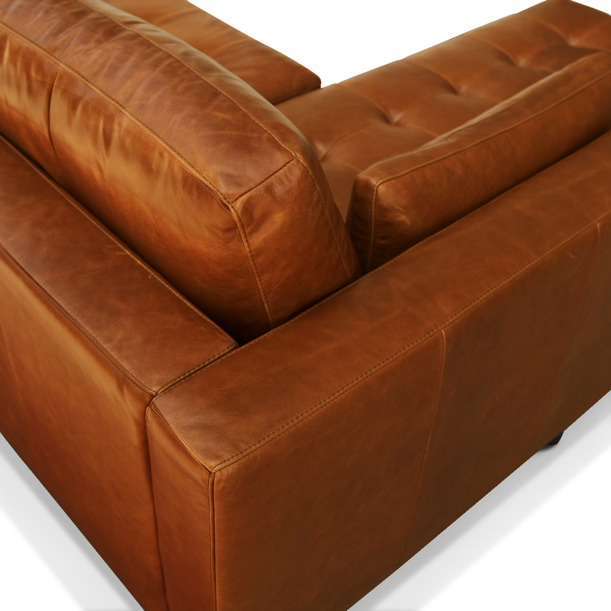 Arthur Right Sectional Sofa Vintage Leather