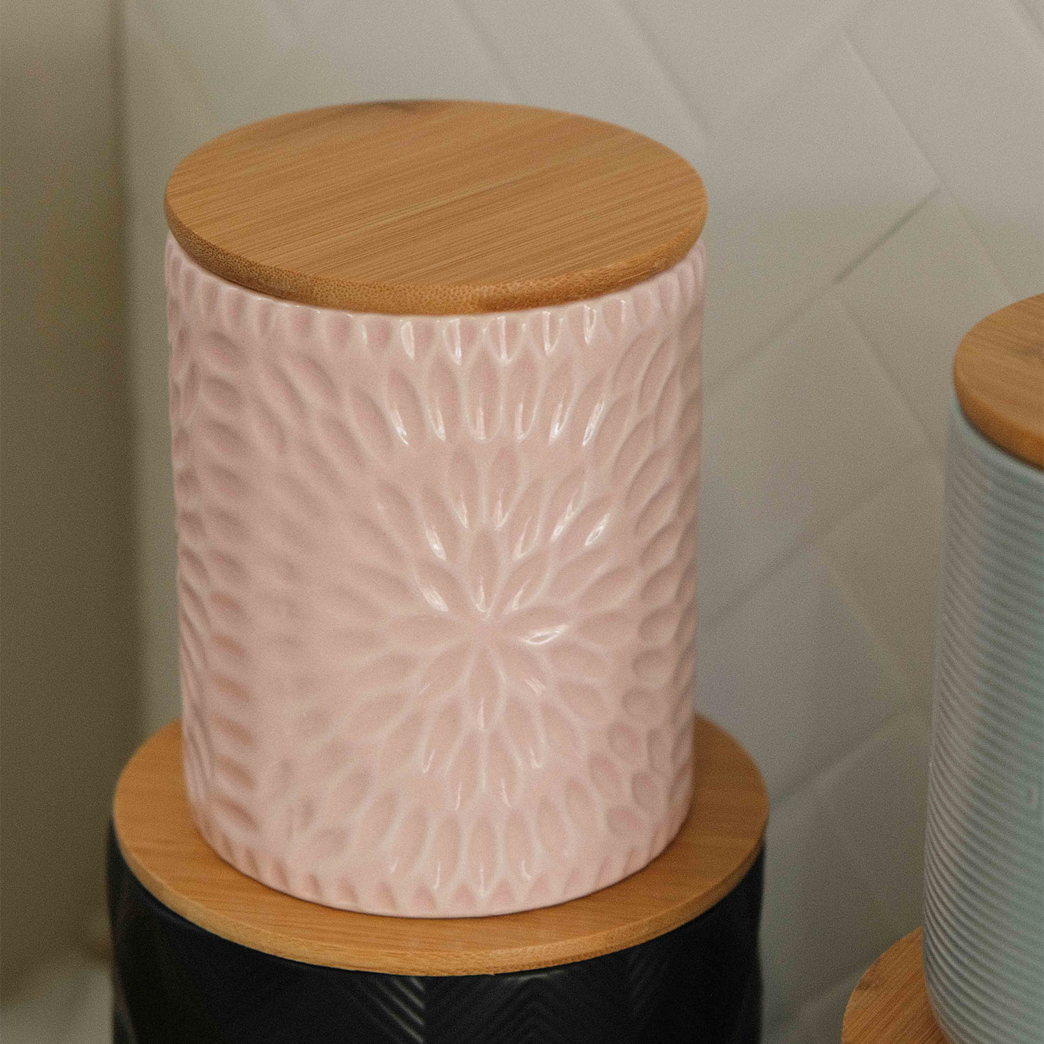 Lana Floral Pink Small Canister