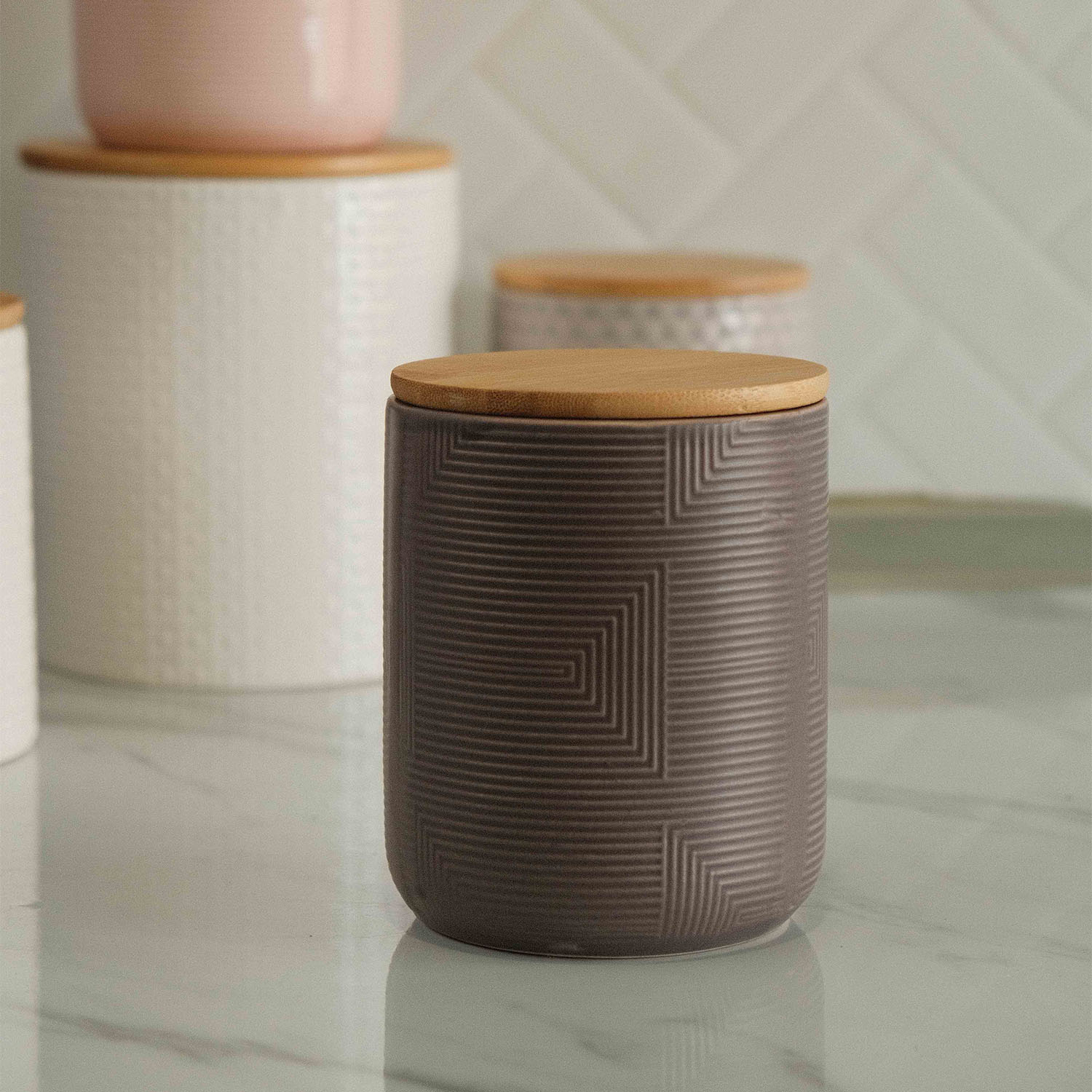 Lana Lines Grey Small Canister