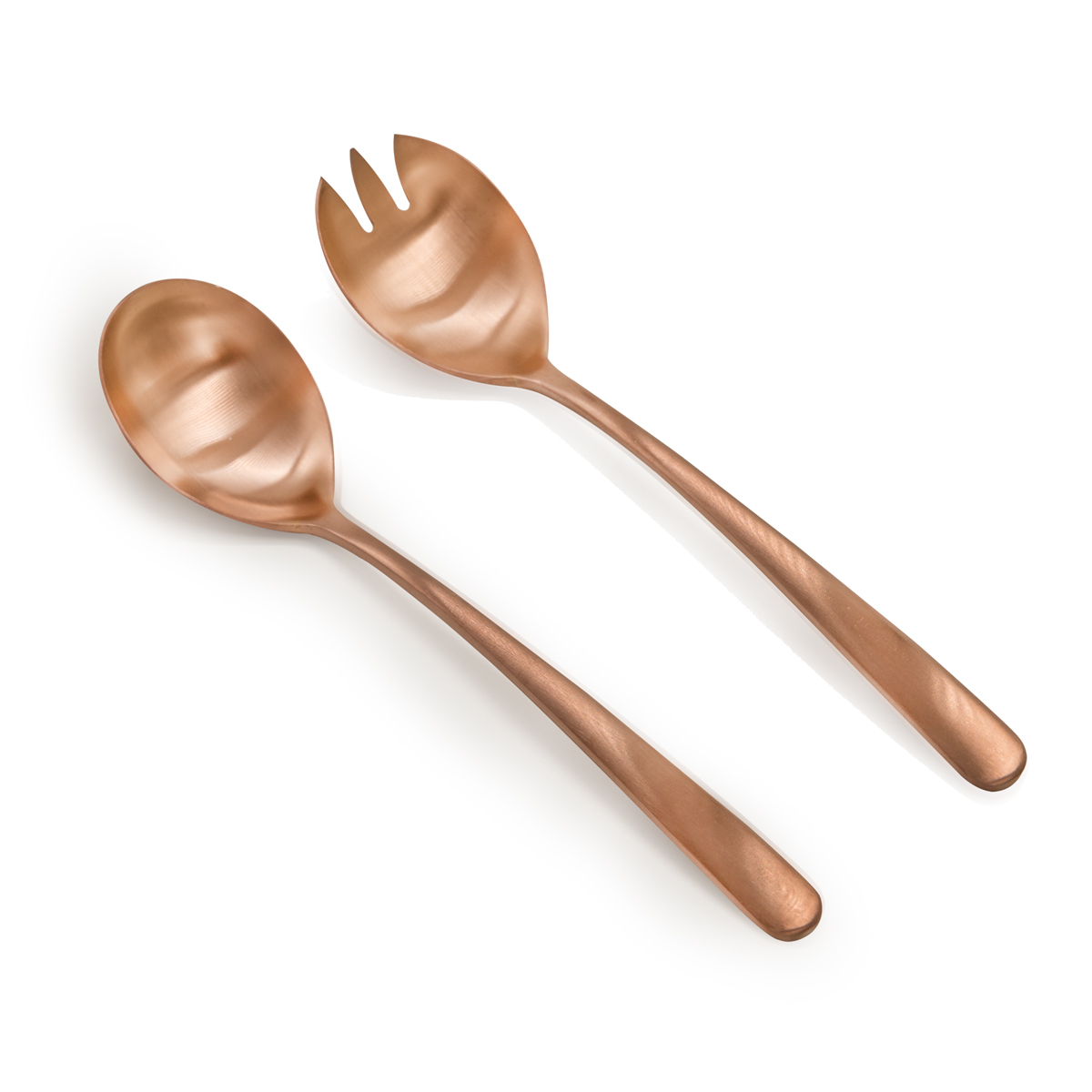 Thea Matt Rose Gold Salad Fork & Spoon Set