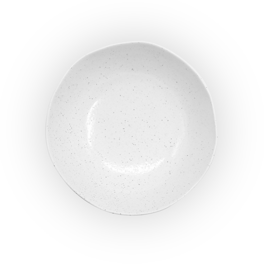 Calla White Salad Bowl